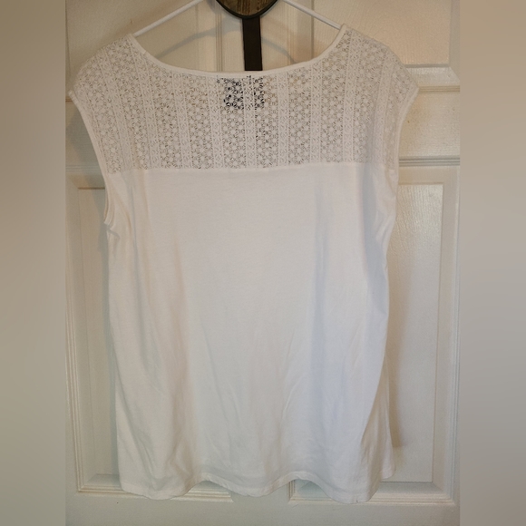 (1073) Architect Petite Woman's Sleeveless Blouse, Size: XLP Color: White - Picture 7 of 12